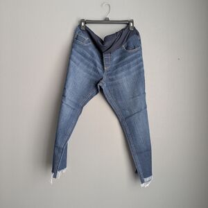 Great Expectations Blue Maternity Ankle Skinny Jeans